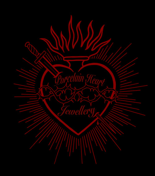Porcelain Heart Jewellery